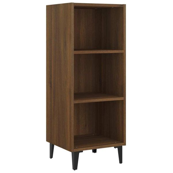 Syfax™ Credenza Rovere Marrone 34,5X32,5X90 Cm In Legno Multistrato-image