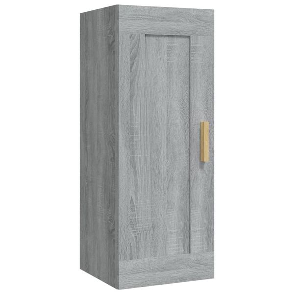 Syfax™ Armadietto A Muro Grigio Sonoma 35X34X90Cm In Legno Multistrato-image