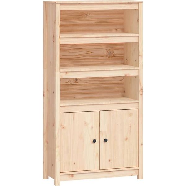 Syfax™ Credenza 80X35X154 Cm In Legno Massello Di Pino-image