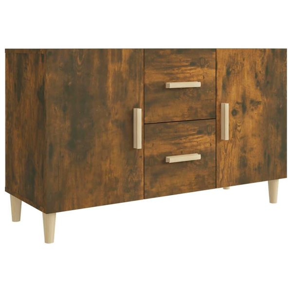 Syfax™ Credenza Rovere Fumo 100X36X60 Cm In Legno Multistrato-image