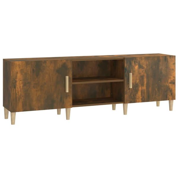 Syfax™ Mobile Porta Tv Rovere Fumo 150X30X50 Cm In Legno Multistrato-image