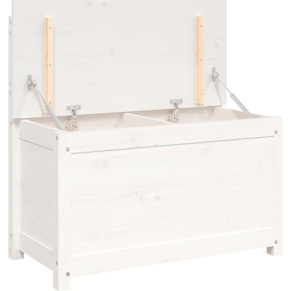Syfax™ Panca Bianca 80X41X77 Cm In Legno Massello Di Pino-image