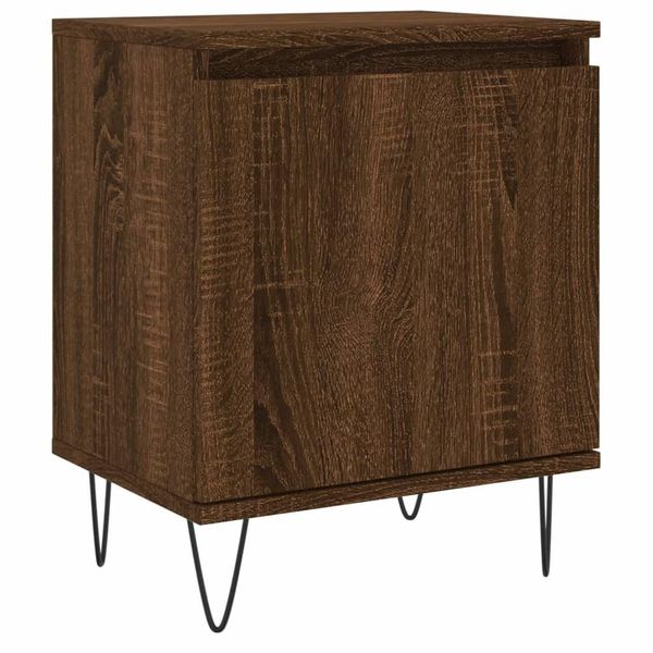 Syfax™ Comodino Rovere Marrone 40X30X50 Cm In Legno Multistrato-image