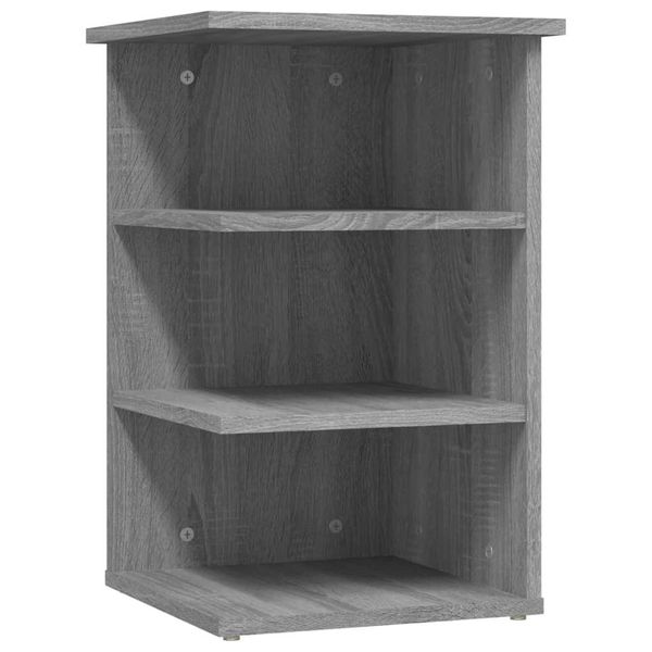Syfax™ Mobiletto Laterale Grigio Sonoma 35X35X55 Cm Legno Multistrato-image