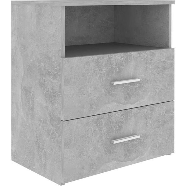 Syfax™ Comodino Grigio Cemento 50X32X60 Cm-image