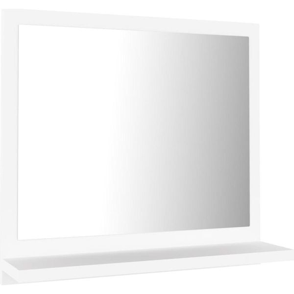 Syfax™ Specchio Da Bagno Bianco 40X10,5X37 Cm In Legno Multistrato-image