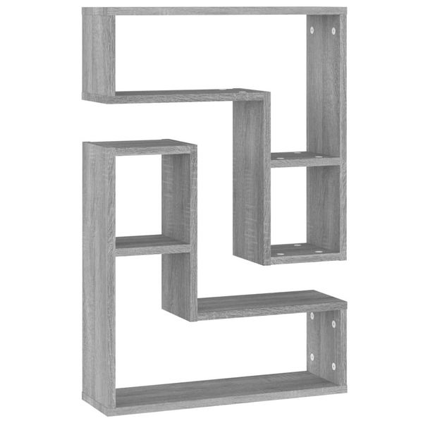 Syfax™ Mensole A Parete 2Pz Grigio Sonoma 50X15X50Cm Legno Multistrato-image