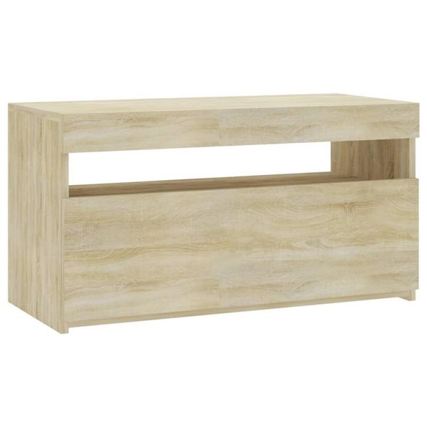 Syfax™ Mobile Porta Tv Con Luci Led Rovere Sonoma 60X35X40 Cm-image