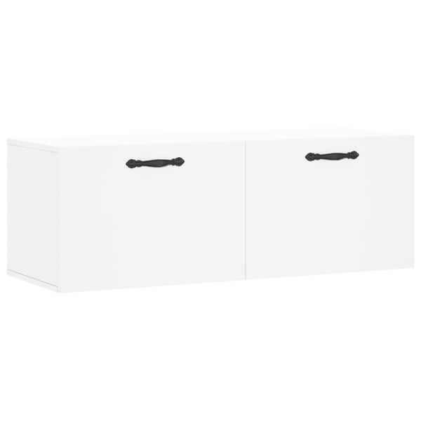 Syfax™ Mobile A Parete Bianco 100X36,5X35 Cm In Legno Multistrato-image