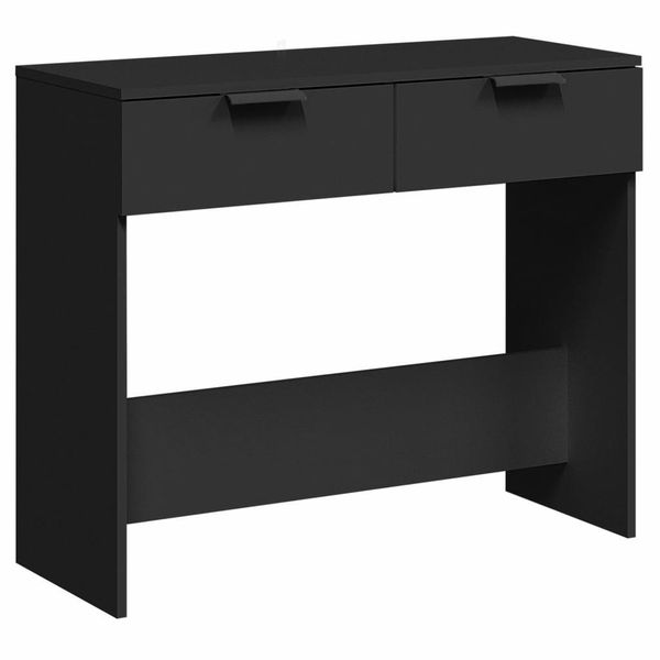 Syfax™ Tavolino Consolle Nero 90X36X75 Cm In Legno Multistrato-image