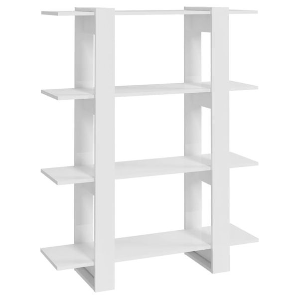 Syfax™ Libreria/Divisorio Bianco Lucido 100X30X123,5 Cm-image