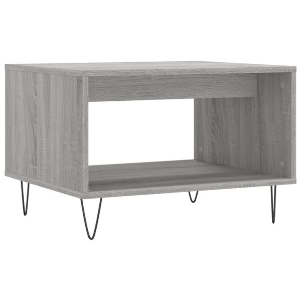 Syfax™ Tavolino Da Salotto Grigio Sonoma 60X50X40 Cm Legno Multistrato-image