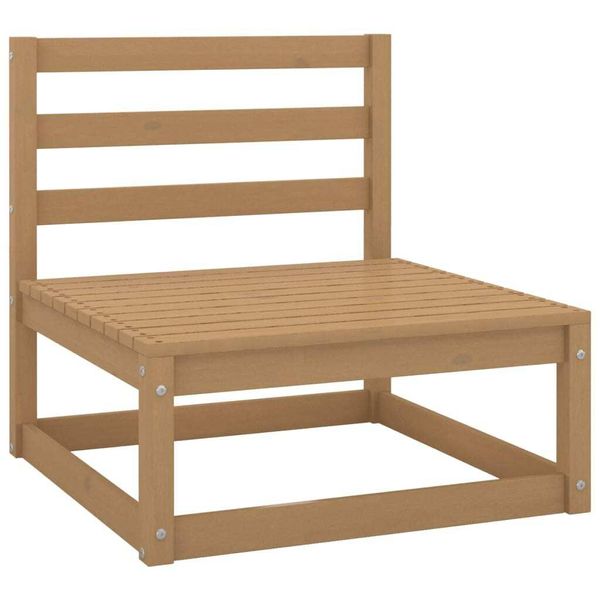 Syfax™ Divano Centrale Da Giardino Con Cuscini Crema Massello Di Pino-image