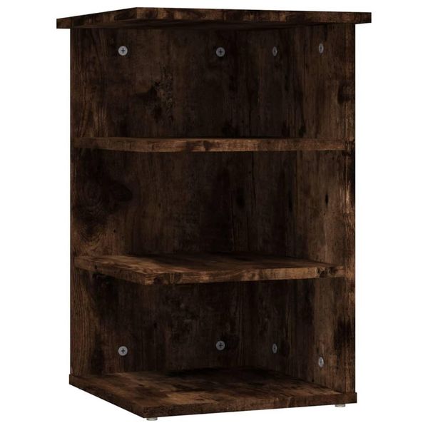 Syfax™ Mobiletto Laterale Rovere Fumo 35X35X55 Cm In Legno Multistrato-image