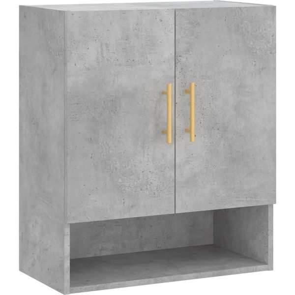 Syfax™ Armadietto A Muro Grigio Cemento 60X31X70 Cm Legno Multistrato-image
