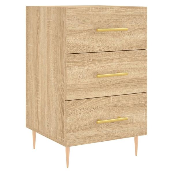 Syfax™ Comodino Rovere Sonoma 40X40X66 Cm In Legno Multistrato-image