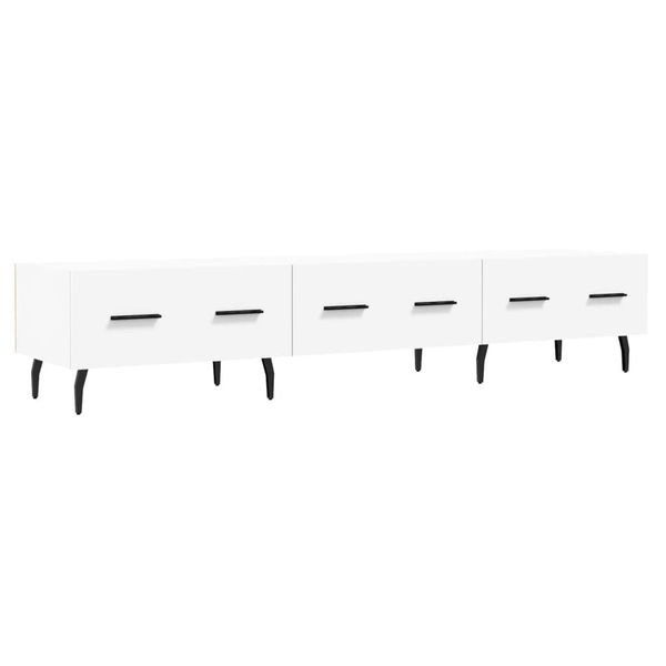 Syfax™ Mobile Porta Tv Bianco 150X36X30 Cm In Legno Multistrato-image