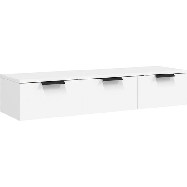 Syfax™ Armadietto A Muro Bianco 102X30X20 Cm In Legno Multistrato-image
