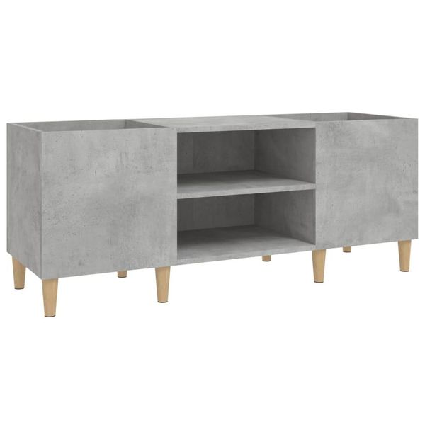 Syfax™ Mobile Porta Dischi Grigio Cemento 121X38X48 Legno Multistrato-image