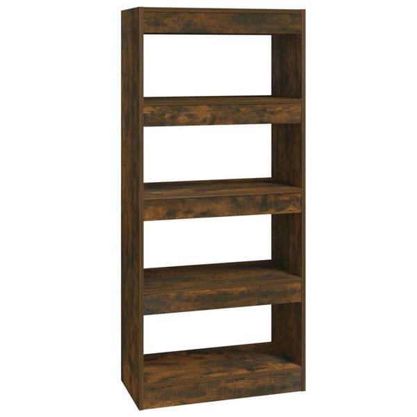 Syfax™ Libreria/Divisorio Rovere Fumo 60X30X135 Cm Legno Multistrato-image