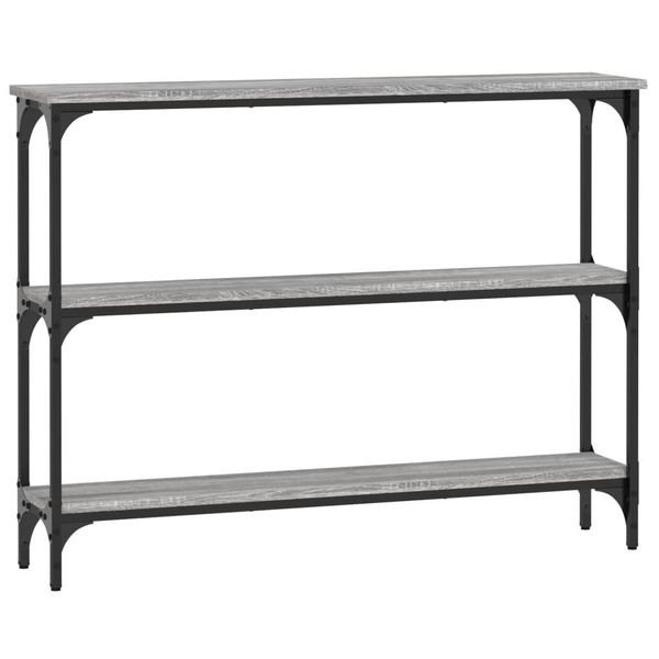 Syfax™ Tavolino Consolle Grigio Sonoma 100X22,5X75Cm Legno Multistrato-image