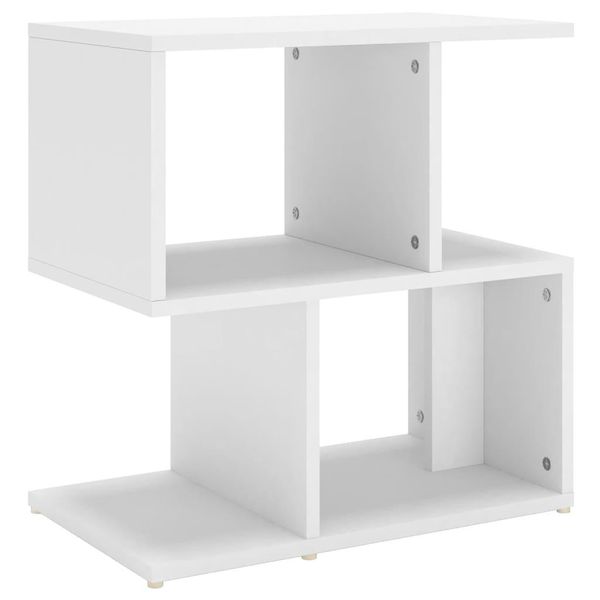 Syfax™ Comodino Bianco 50X30X51,5 Cm In Legno Multistrato-image