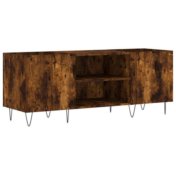 Syfax™ Mobile Porta Dischi Rovere Fumo 121X38X48 Cm Legno Multistrato-image