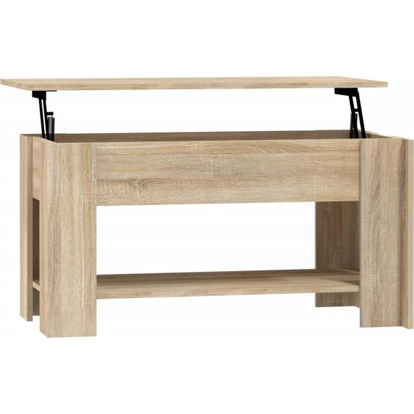 Syfax™ Tavolino Da Salotto Rovere Sonoma 101X49X52Cm Legno Multistrato-image