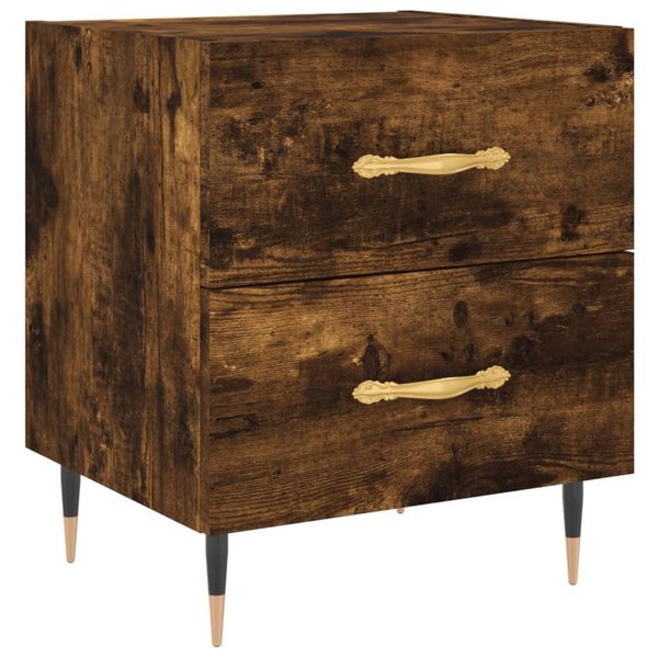 Syfax™ Comodino Rovere Fumo 40X35X47,5 Cm In Legno Multistrato-image