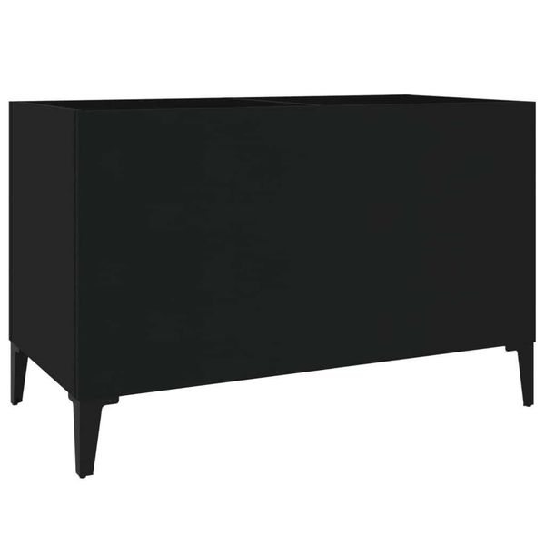 Syfax™ Mobile Porta Dischi Nero 74,5X38X48 Cm In Legno Multistrato-image