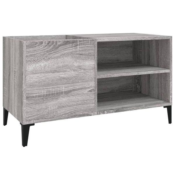 Syfax™ Mobile Porta Dischi Grigio Sonoma 84,5X38X48 Legno Multistrato-image