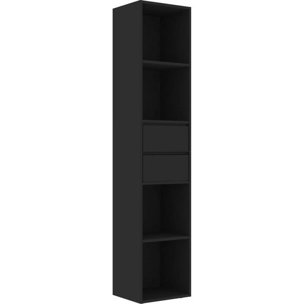 Syfax™ Libreria Nera 36X30X171 Cm In Legno Multistrato-image