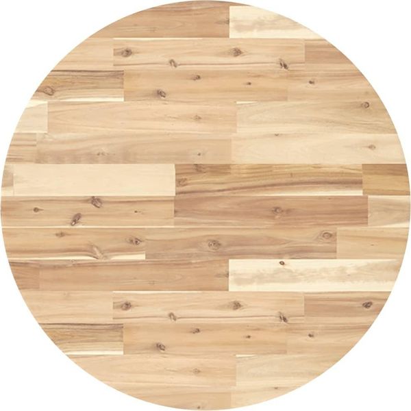 Syfax™ Piano Tavolo Rotondo Ø70X2 Cm In Legno Massello Di Acacia-image