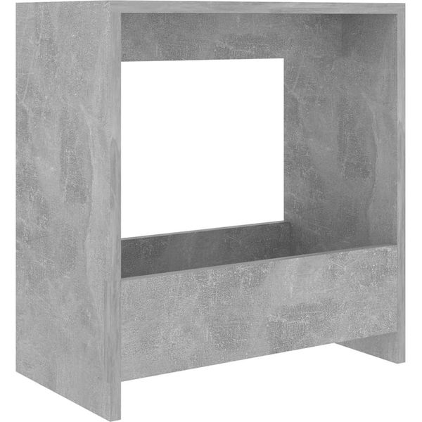 Syfax™ Tavolino Grigio Cemento 50X26X50 Cm In Legno Multistrato-image