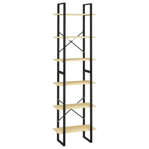 Syfax™ Scaffale Portaoggetti 60X30X210 Cm In Legno Massello Di Pino-image