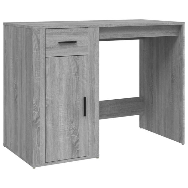 Syfax™ Scrivania Grigio Sonoma 100X49X75 Cm In Legno Multistrato-image