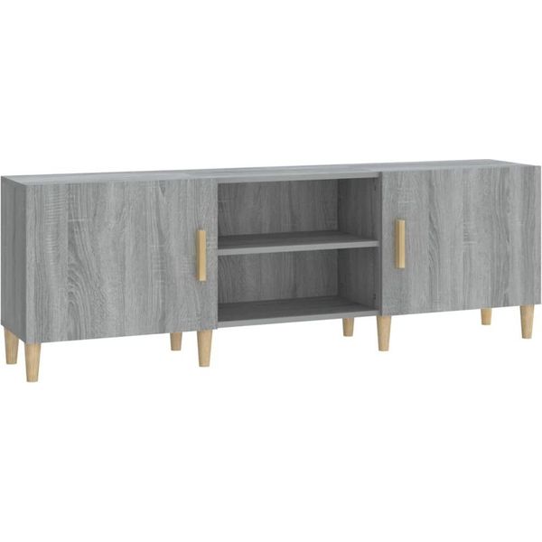 Syfax™ Mobile Porta Tv Grigio Sonoma 150X30X50 Cm In Legno Multistrato-image