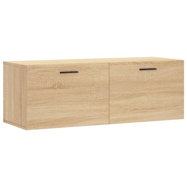 Syfax™ Mobile A Parete Rovere Sonoma 100X36,5X35 Cm Legno Multistrato-image