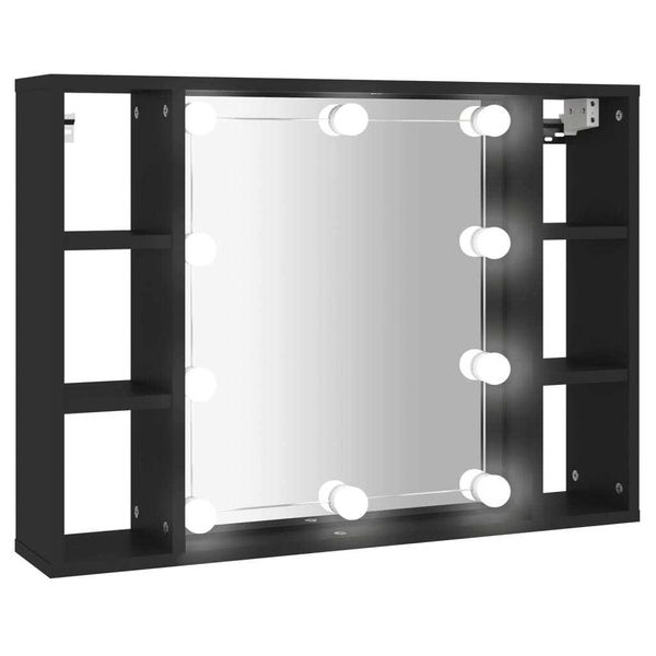 Syfax™ Mobile A Specchio Con Led Nero 76X15X55 Cm-image