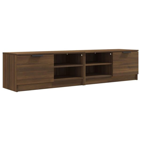 Syfax™ Mobili Tv 2 Pz Rovere Marrone 80X35X36,5Cm In Legno Multistrato-image
