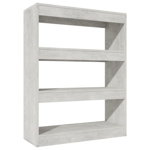 Syfax™ Libreria/Divisorio Grigio Cemento 80X30X103Cm Legno Multistrato-image