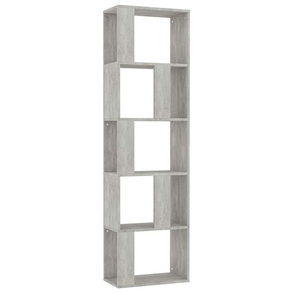 Syfax™ Libreria/Divisorio Grigio Cemento 45X24X159Cm Legno Multistrato-image