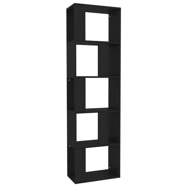 Syfax™ Libreria/Divisorio Nero 45X24X159 Cm In Legno Multistrato-image