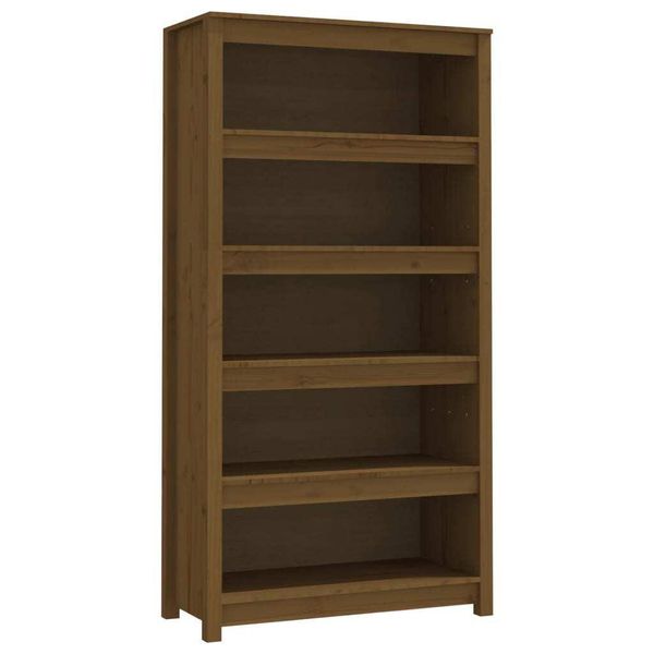 Syfax™ Libreria Marrone Ambra 80X35X154 Cm In Legno Massello Di Pino-image