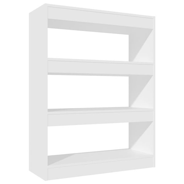 Syfax™ Libreria/Divisorio Bianco 80X30X103 Cm In Legno Multistrato-image