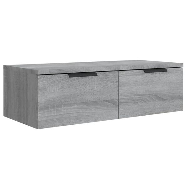 Syfax™ Armadietto A Muro Grigio Sonoma 68X30X20Cm In Legno Multistrato-image