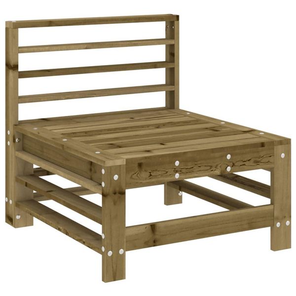 Syfax™ Divano Centrale Da Giardino In Legno Di Pino Impregnato-image