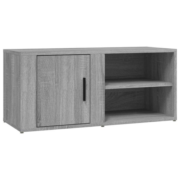 Syfax™ Mobile Porta Tv Grigio Sonoma 80X31,5X36 Cm Legno Multistrato-image