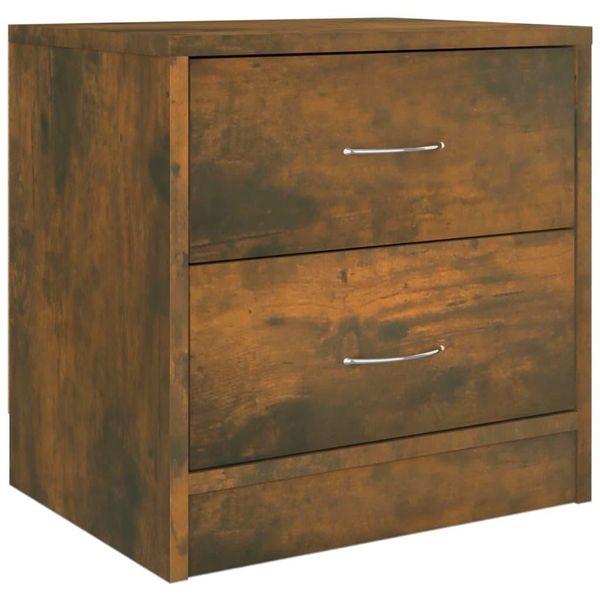 Syfax™ Comodino Rovere Fumo 40X30X40 Cm In Legno Ingegnerizzato-image