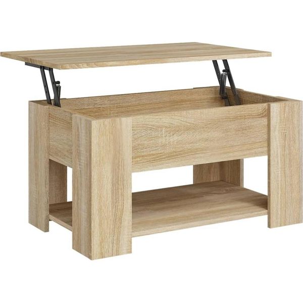 Syfax™ Tavolino Da Salotto Rovere Sonoma 79X49X41 Cm Legno Multistrato-image